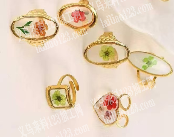 饰品订单，花朵款饰品订单，如图，材质铜的