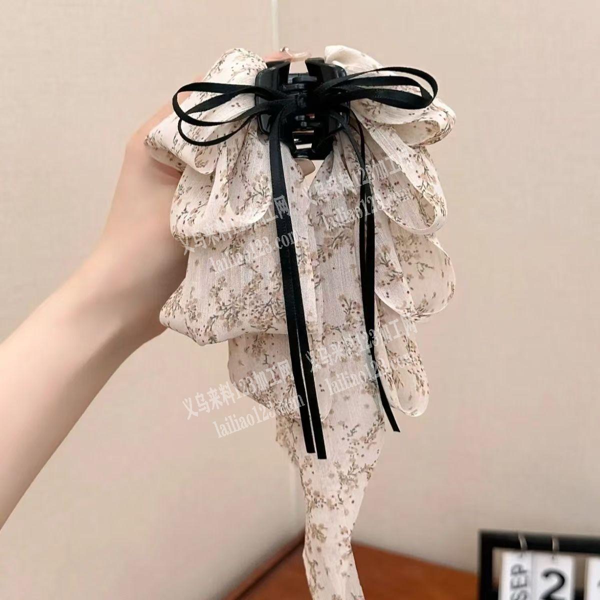 手工抓夹头花成品订单。这样的布艺头花成品