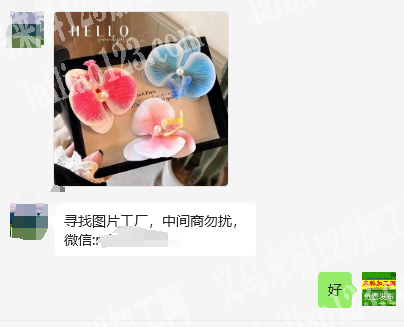 老板委托寻找：蝴蝶兰仿真花订单，寻找仿真