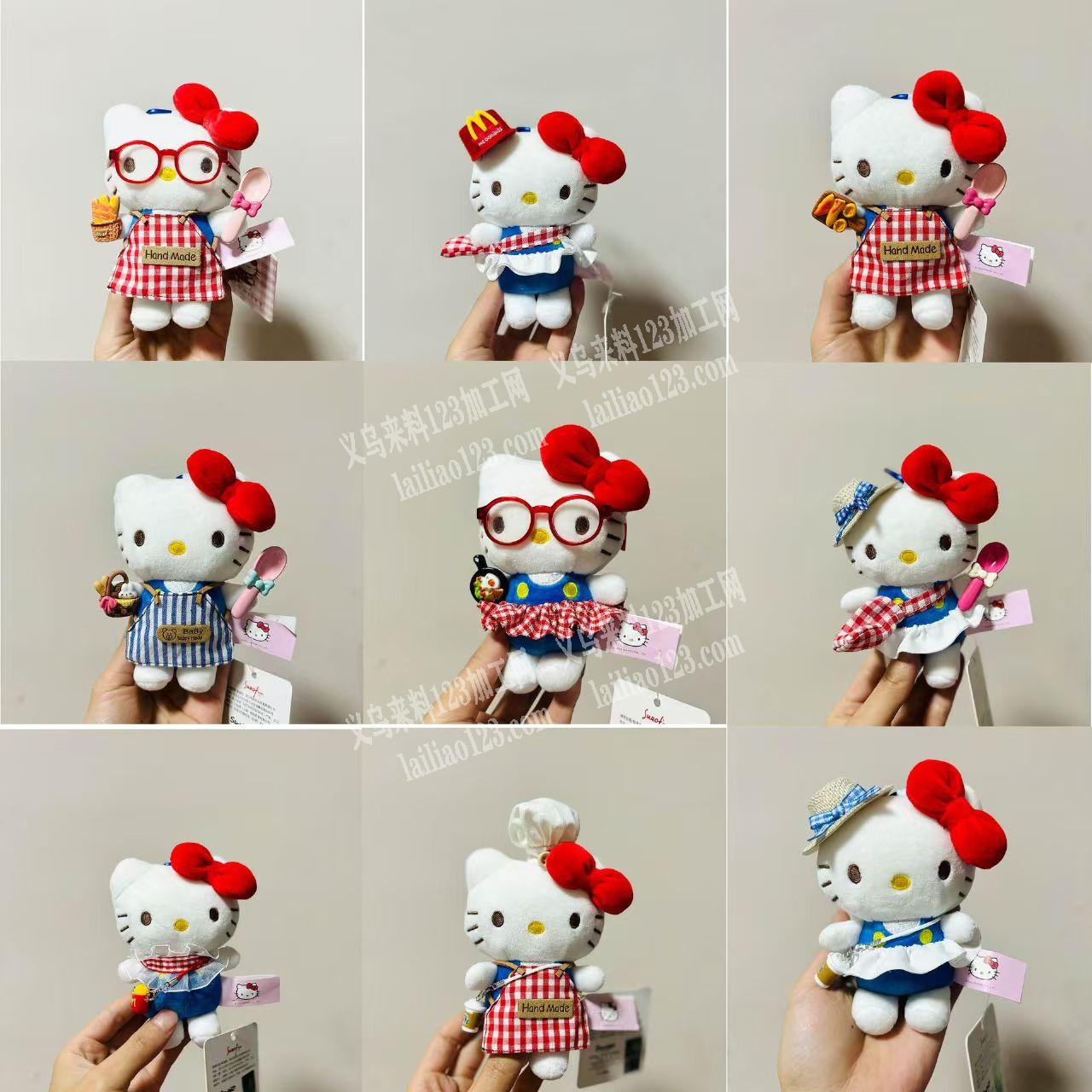 大量HelloKitty毛绒娃娃订单，如