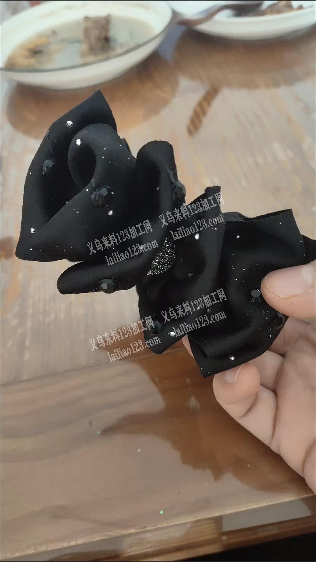 布艺发饰品抓夹订单，外发加工，寻找会做的