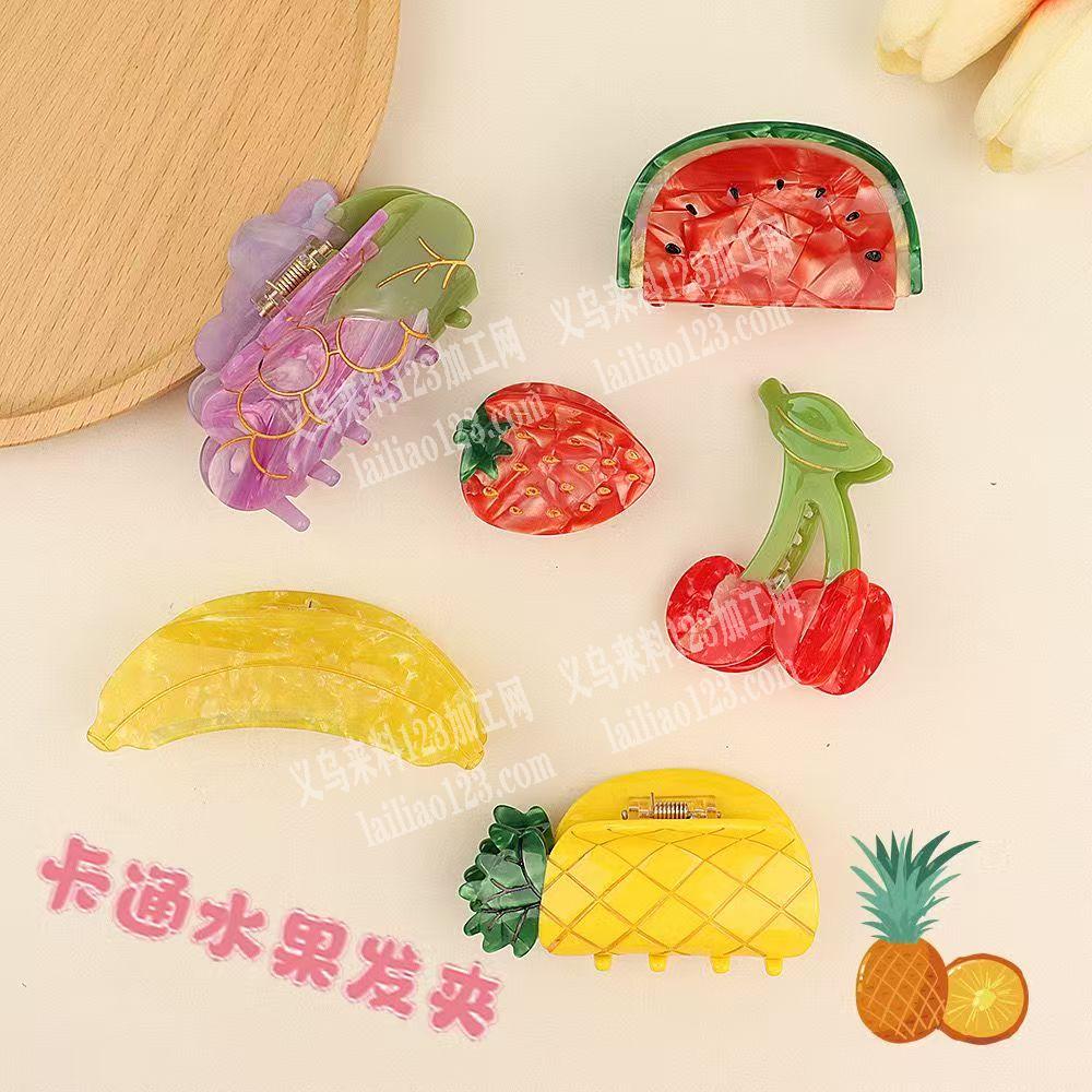 长期有如图卡通水果发夹成品订单，寻找成品