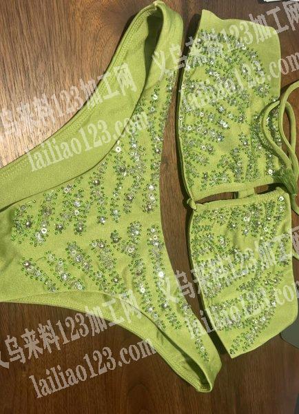 寻找专业做珠绣的加工厂，请联系详谈，如图