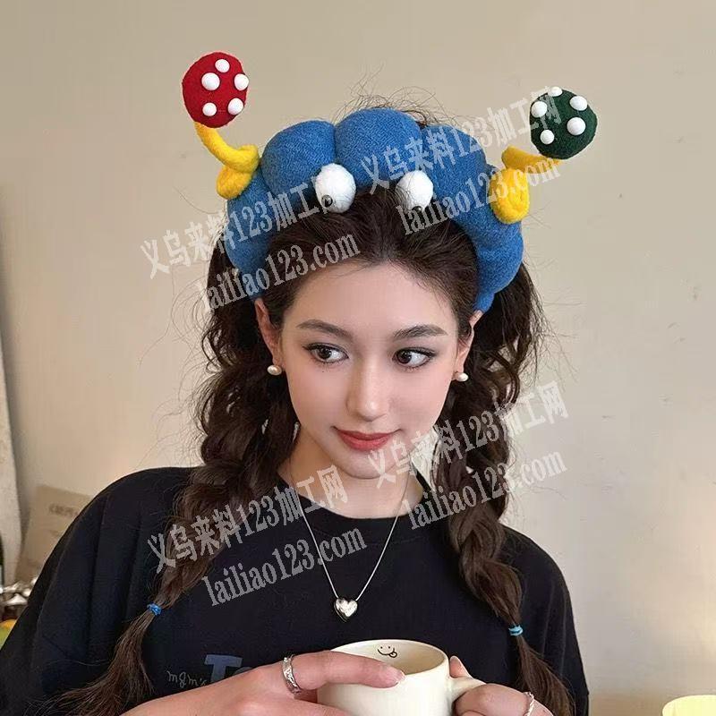 毛绒头箍有单，如图，找现货要价格有优势，