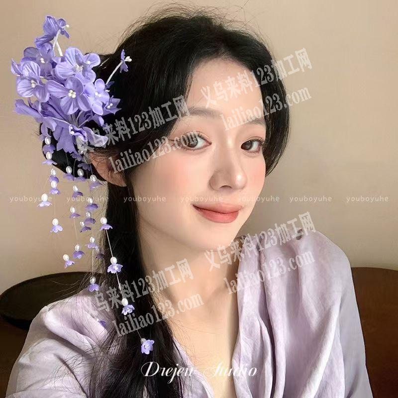 《现金结账》长期有如图头花的手工活外发，