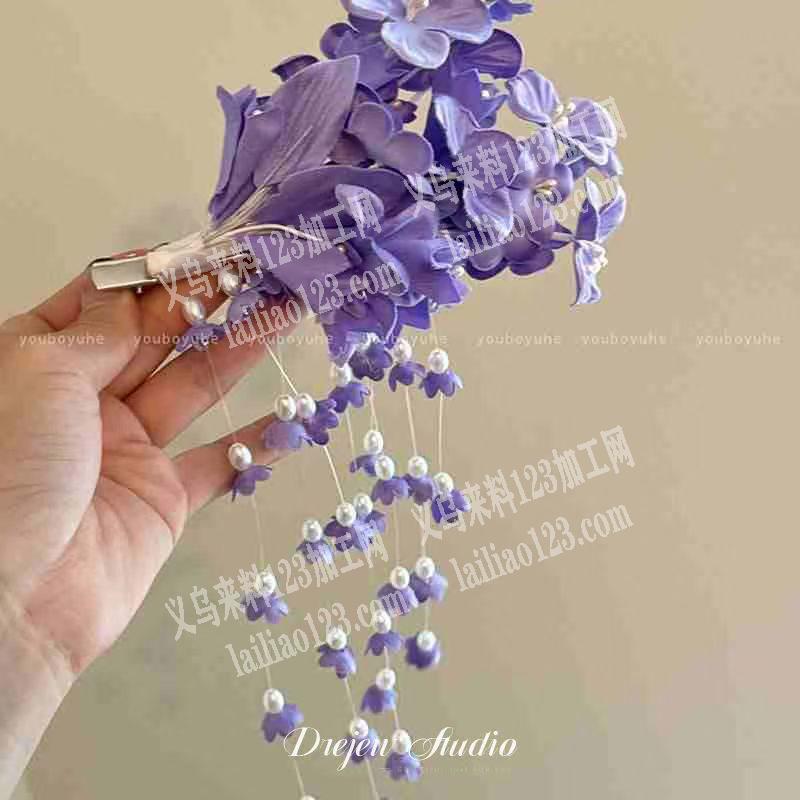 《现金结账》长期有如图头花的手工活外发，
