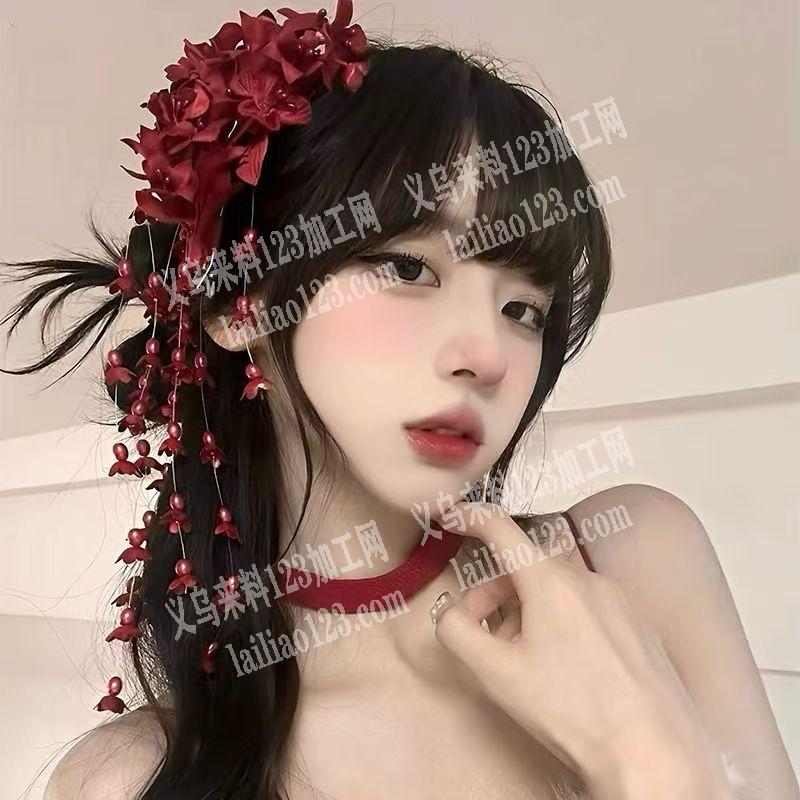 《头花手工活外发，长期有货做》铃兰花手工