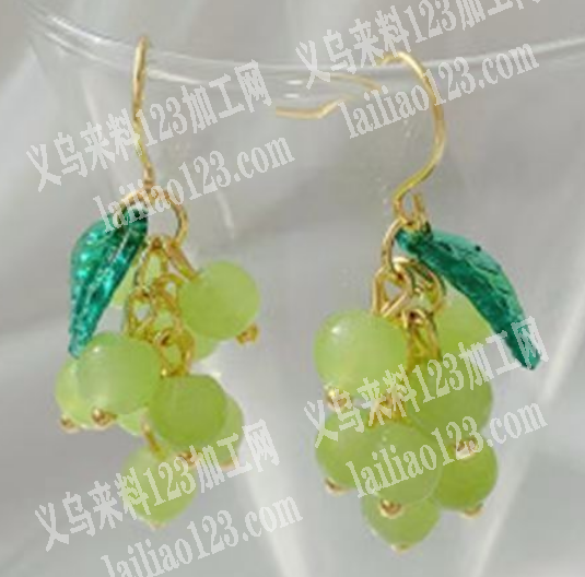 耳环弯针挂圈的手工活外发，如图，这样的，