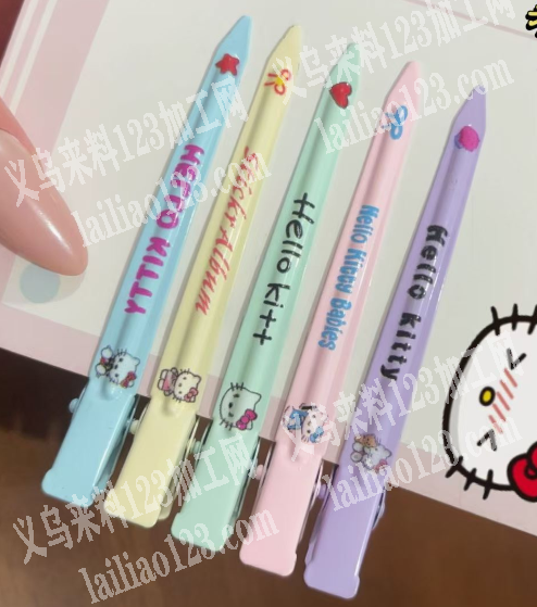 大量发夹订单，kitty猫发夹订单，如图