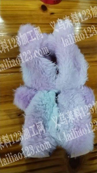 拉布布毛绒玩具的平车活外发加工，如图，寻