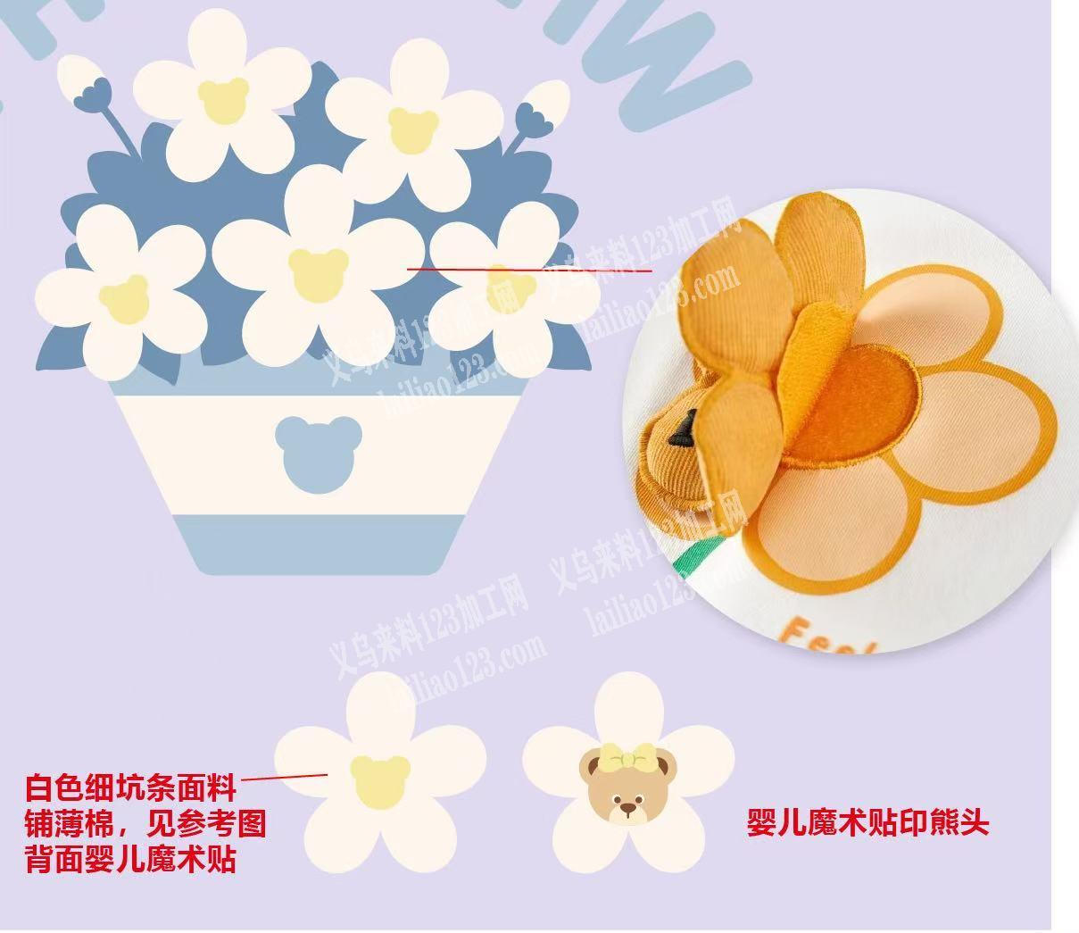 婴儿魔术贴印熊头，有订单，寻找厂家，请联