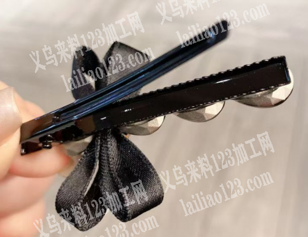 缎带水钻蝴蝶结发夹成品订单，寻找成品工厂