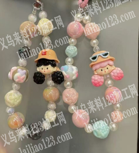 串珠手机链成品订单，。如图，寻找做成品厂