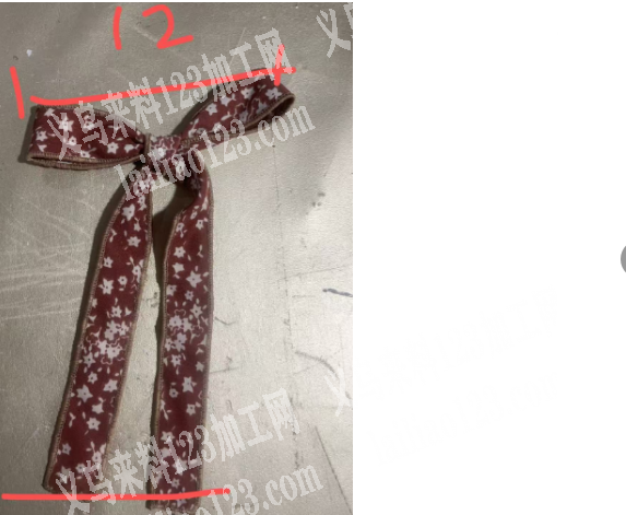 布艺蝴蝶结打结的手工活，寻找会做这个的手