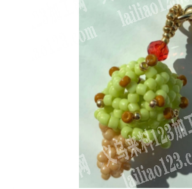 穿珠子挂件编织的手工订单，附图片没经验的