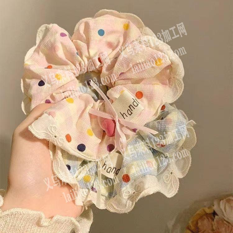 哪家专业做这个花边的发圈的，有订单，请联
