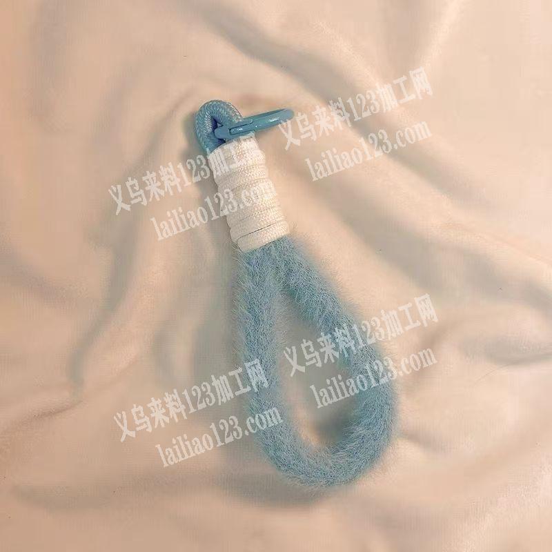 毛绒绕线的钥匙扣挂件订单，如图，寻找加工