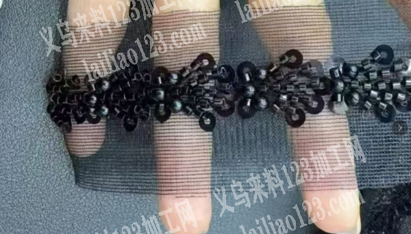 如图这类有米珠的花边辅料，寻找工厂，寻找