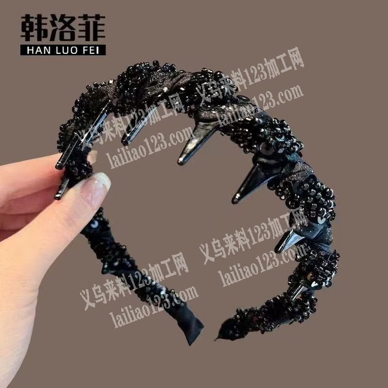 《可发义乌周边的手工活，义乌或者浦江》绕发箍的手工活，外发加