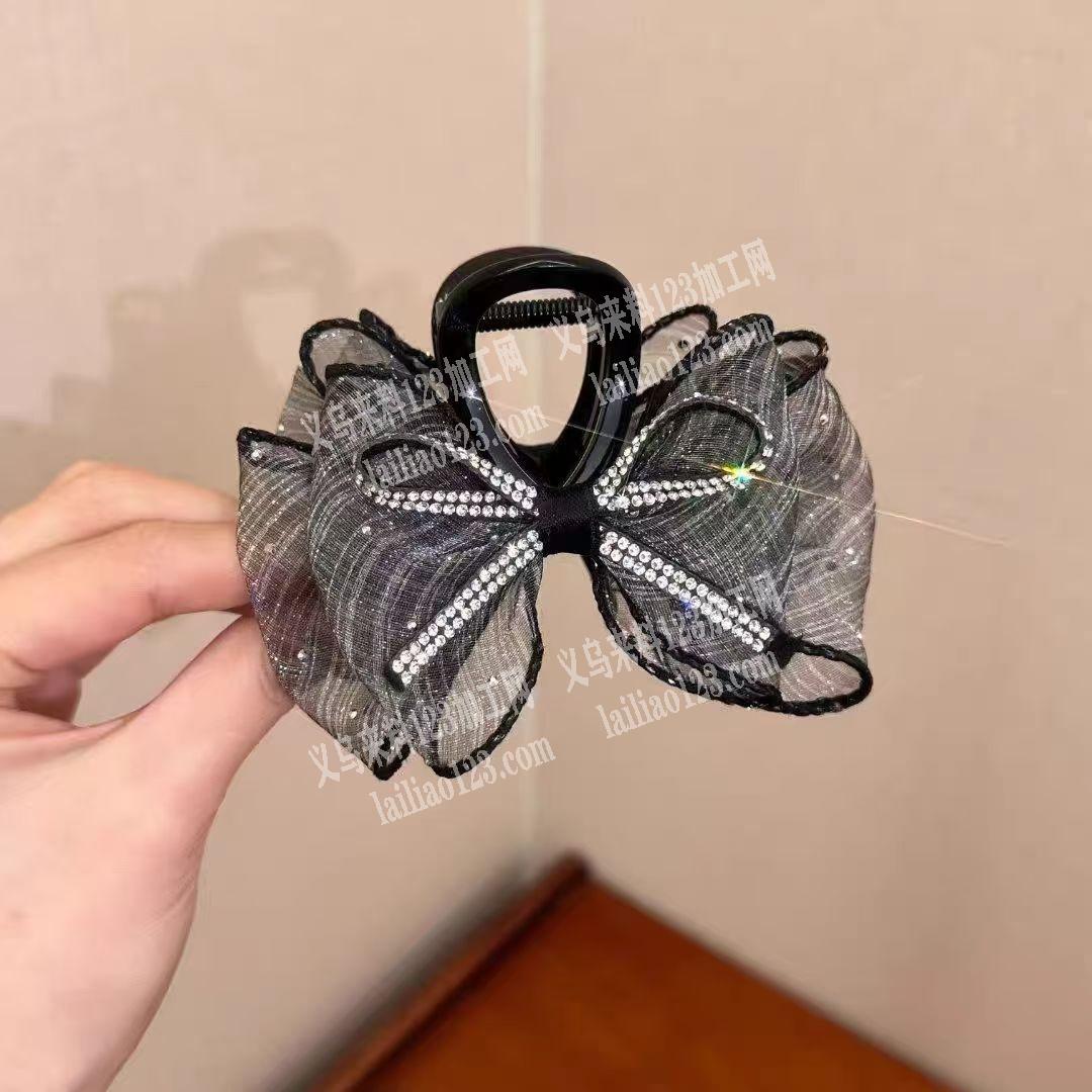 长期有布艺蝴蝶结抓夹订单外发，如图，寻找