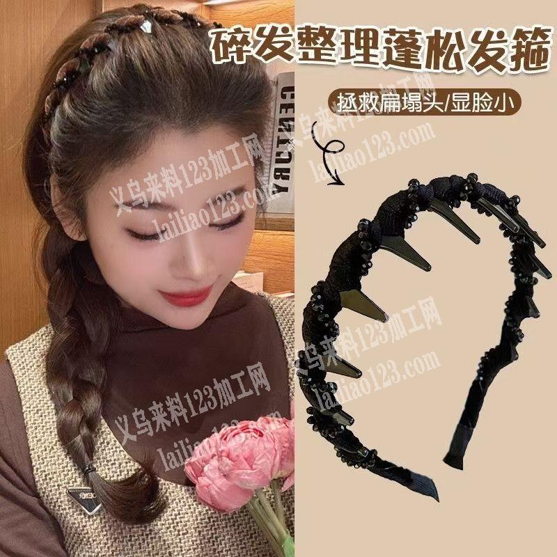 绕布条的手工发箍成品订单，如图，寻找工厂