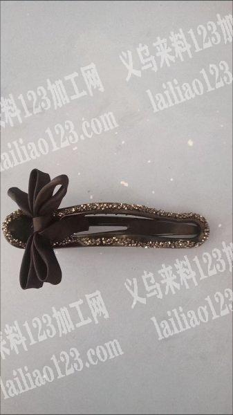 手工布艺蝴蝶结发夹成品订单。如图。寻找能