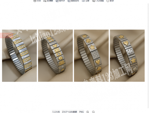 公司饰品订单，如图，找图片中这种不锈钢手