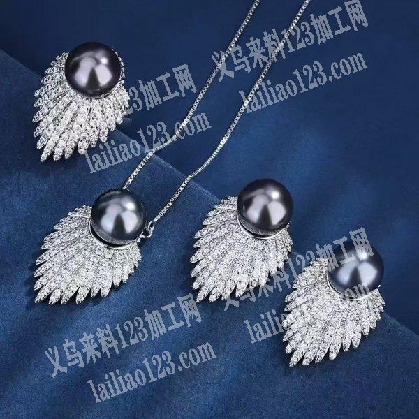 铜锆石耳环项链戒指成品订单，如图，寻找专