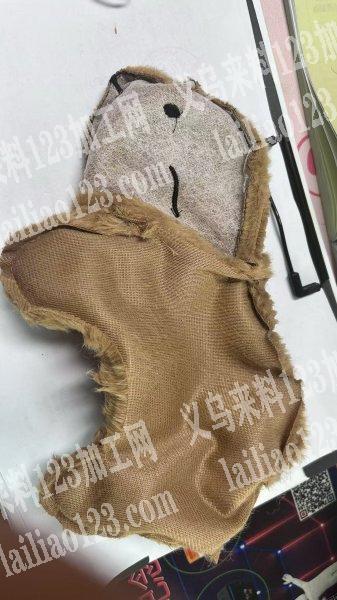 2-3万毛绒壳子平车活外发加工，如图，数