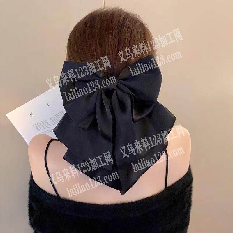 布艺头饰蝴蝶结抓夹外发加工，如图，寻找专