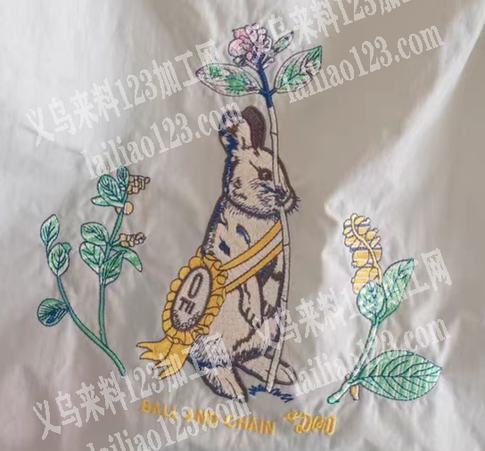 公司大量绣花外发加工，如图，寻找专业做绣