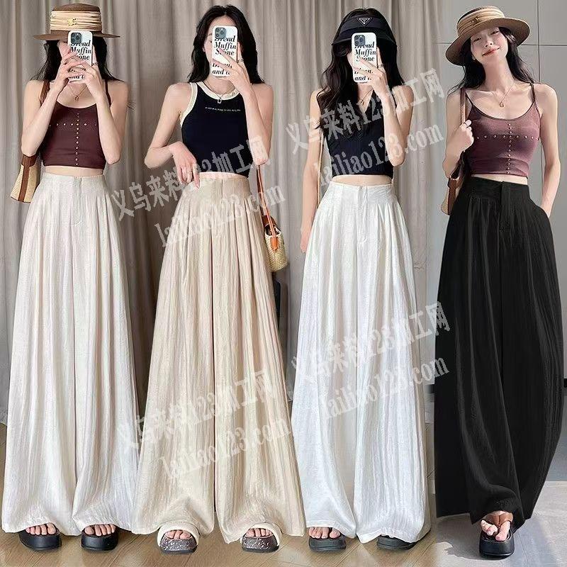 大量如图阔腿裤订单。寻找服装工厂。要成品