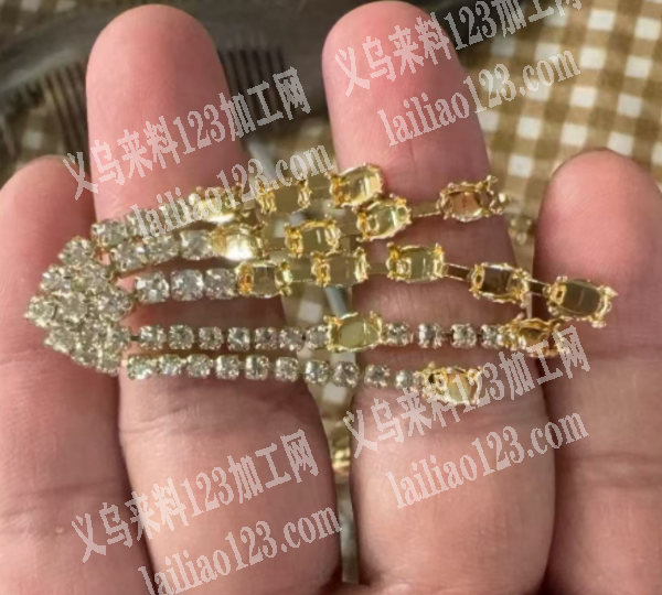 大量手工活外发，这个饰品夹钻的手工活外发