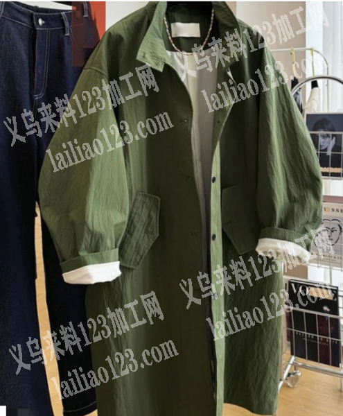 公司有服装上衣订单，如图风衣系列的，寻找