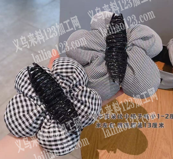 布艺花朵抓夹订单，成品订单，寻找工厂，请