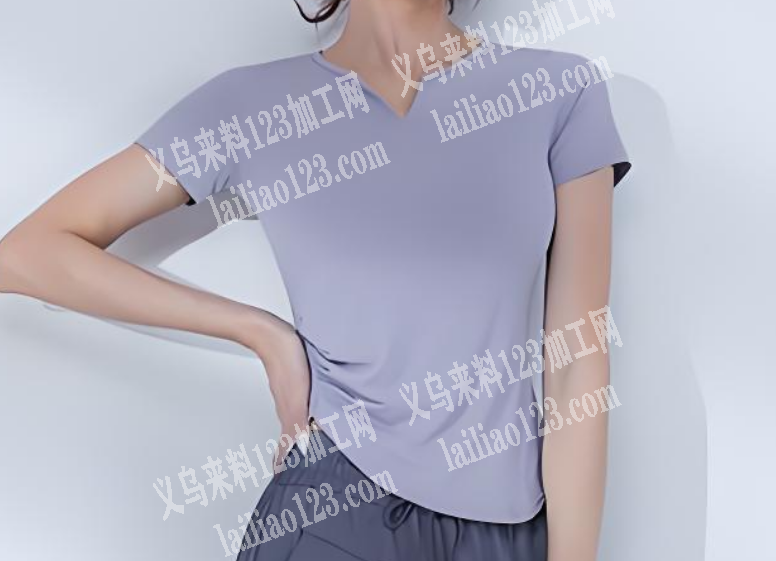 瑜伽服装订单《瑜伽上衣》上衣外发加工，长