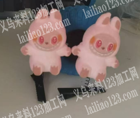 公司弹簧拉布布发夹订单，如图，成品订单，