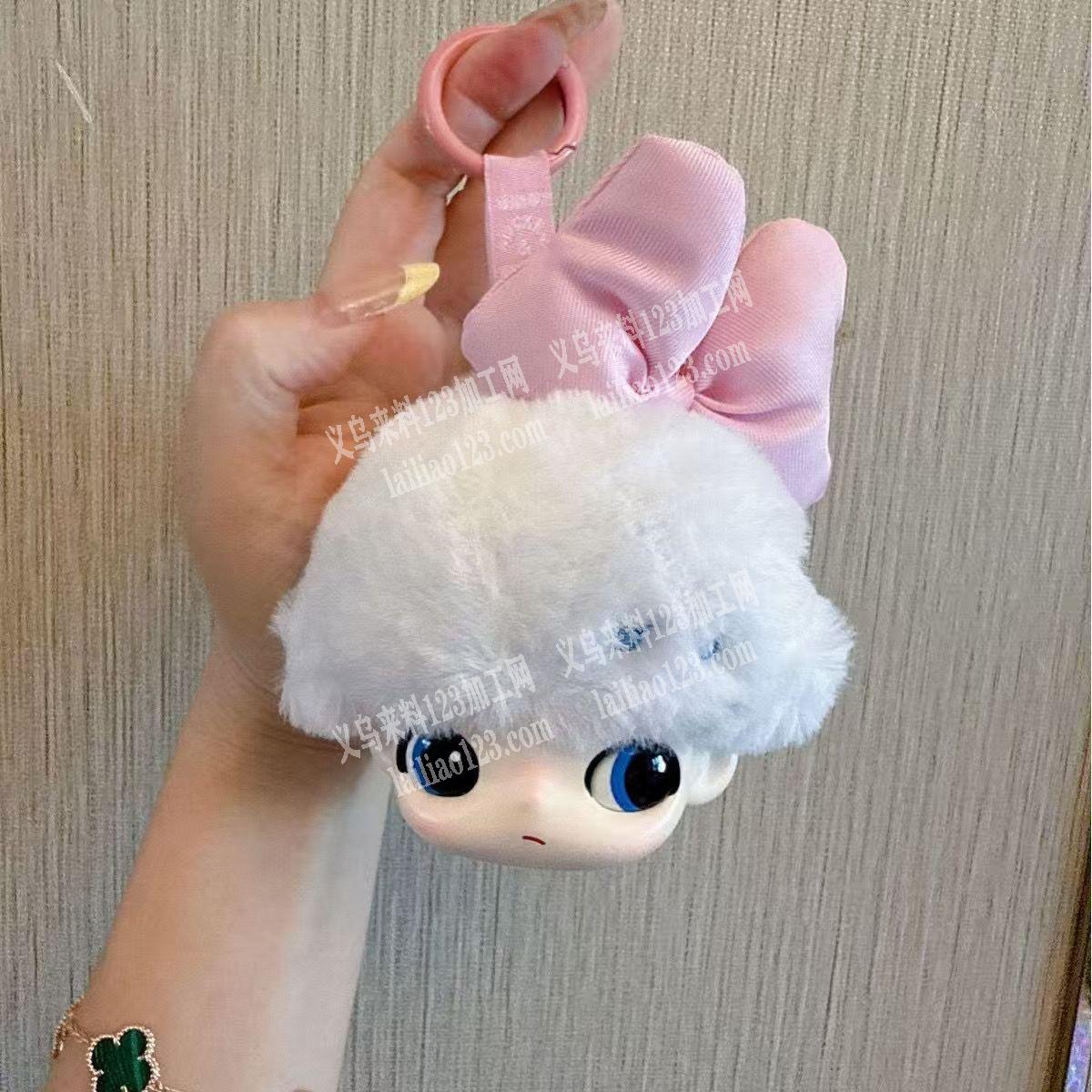 《搪胶订单外发》这个毛绒玩具的脸蛋配,件