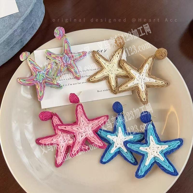 草编耳环外发加工，如图，寻找会做的加工厂