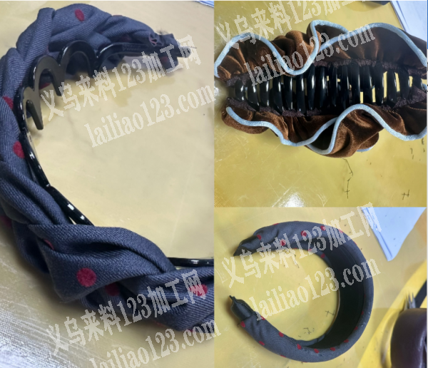 粘胶..手缝的，打蝴蝶结，手缝的手工活加
