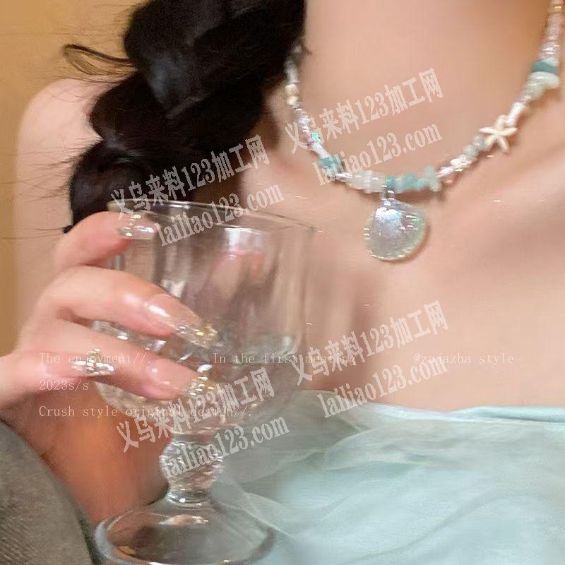 项链穿珠子的手工活，附图片，寻找会做的手