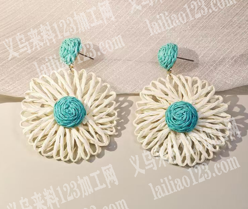 大量，藤编|编织|耳环手工活外发加工，如