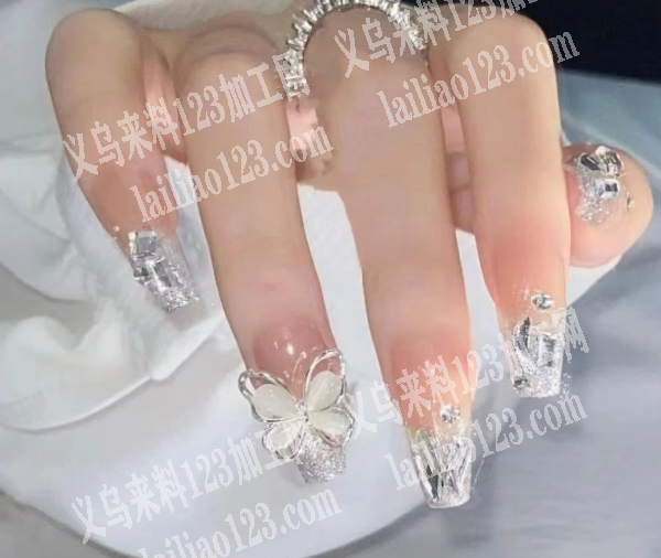 长期大量穿戴甲美甲点钻外发加工《可发外地