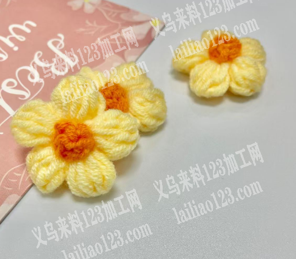 纯手工毛线花，大量订单，如图，寻找源头工