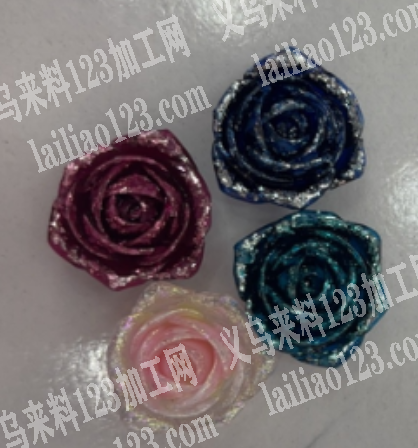 树脂玫瑰花电镀外发加工《寻找电镀的》。，