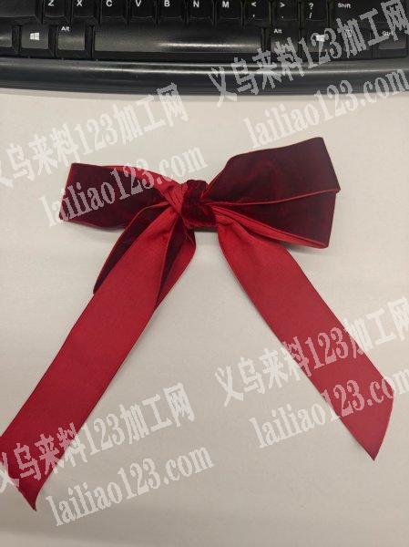 外贸公司如图打蝴蝶结的手工活外发，老板委