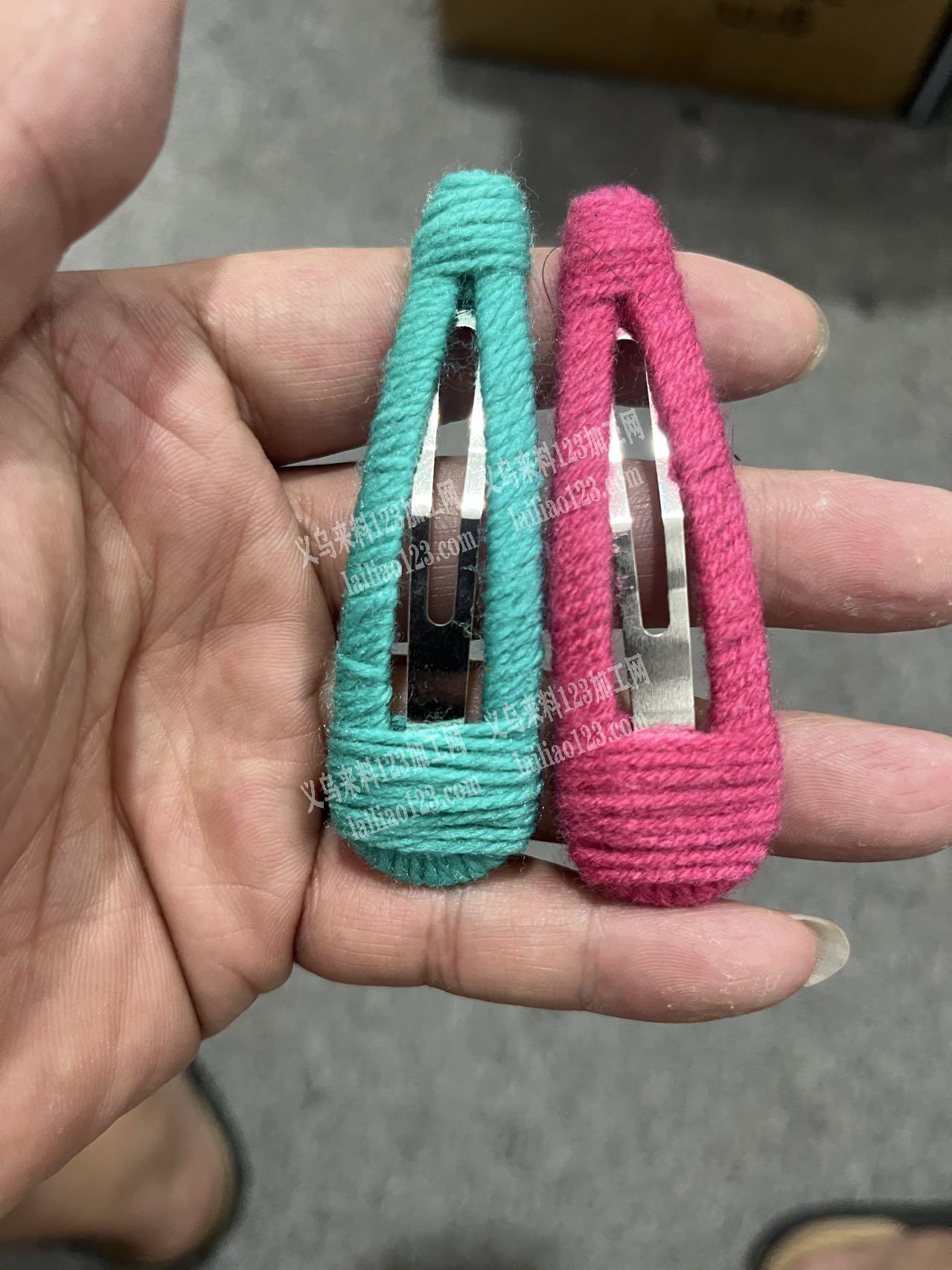 找专业绕，水滴发夹的加工厂，绕发夹手工活