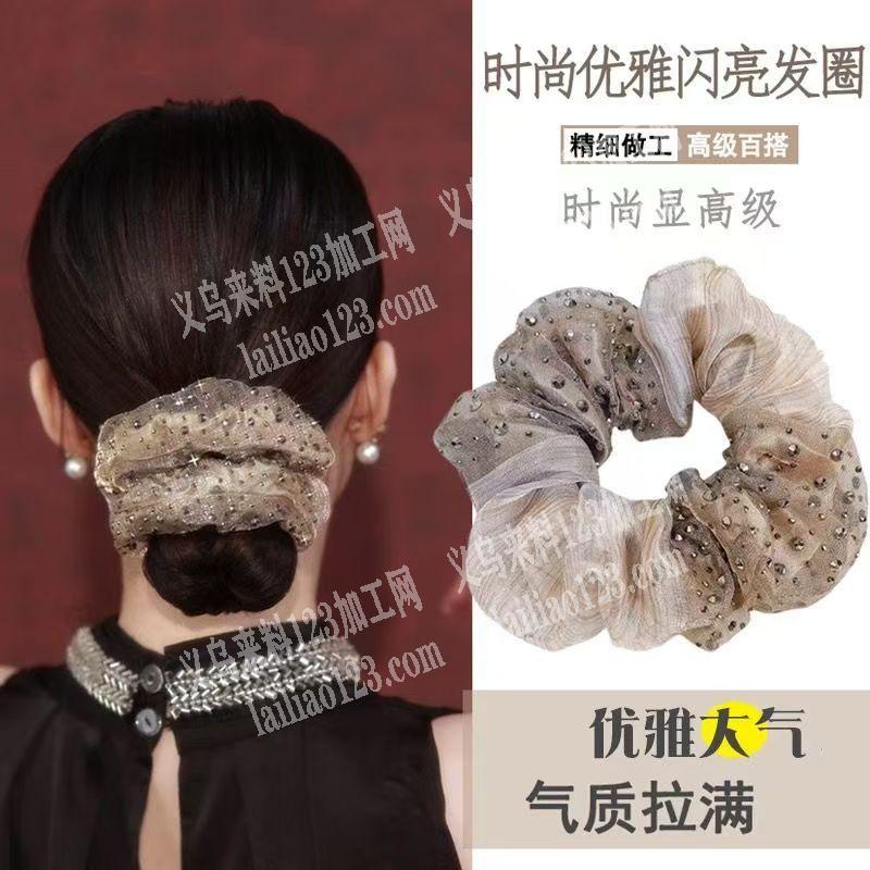 布艺大肠圈布艺发饰订单，外发加工，寻找加