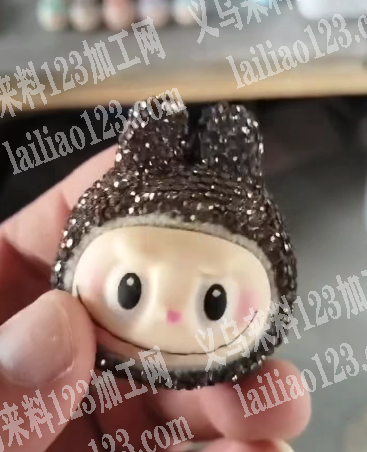 娃娃公仔头上面的粘钻，谁家可以做
