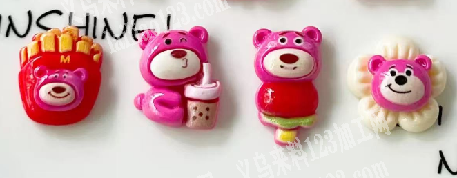 附图片，商贸城市场店面树脂配件订单，如图